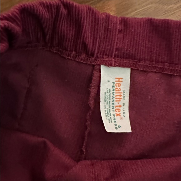 Healthtex Cream and Blue Striped Shirt with Red Pants VINTAGE - Picture 4 of 6